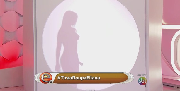 eliana troca de roupa