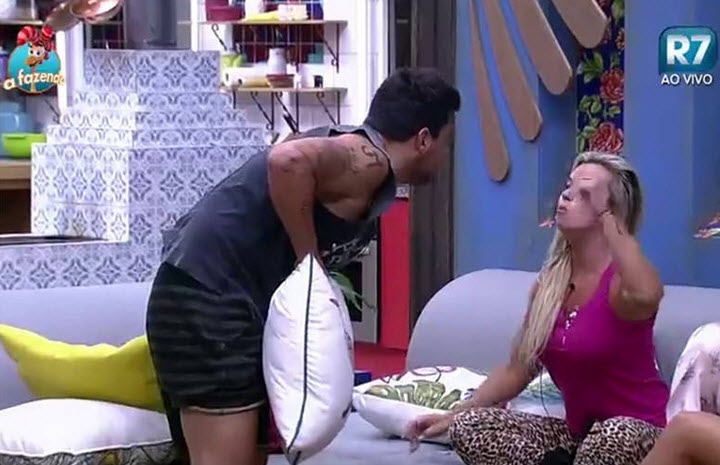 briga veridiana thiago a fazenda