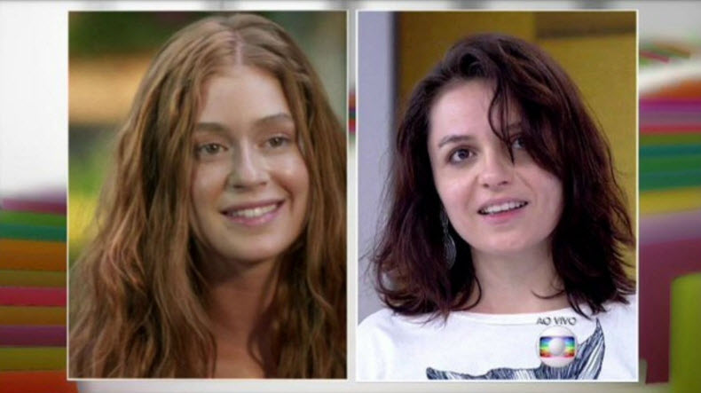 Monica Iozzi descabelada Vídeo Show