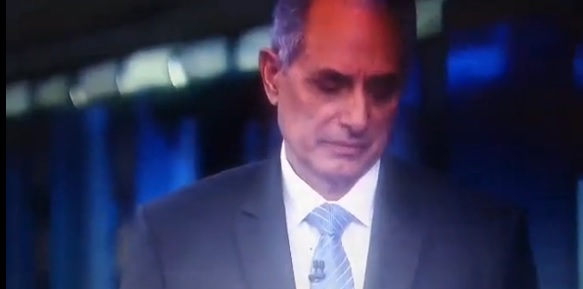 William Waack se emociona ao noticiar morte de Sandra Moreyra