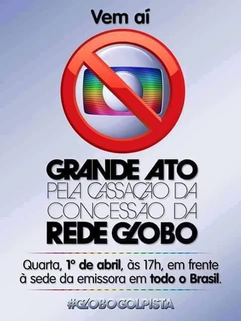 Ato contra a Globo