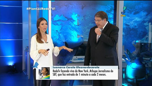 Jornalismo do SBT é criticado durante Plantão da RedeTV!