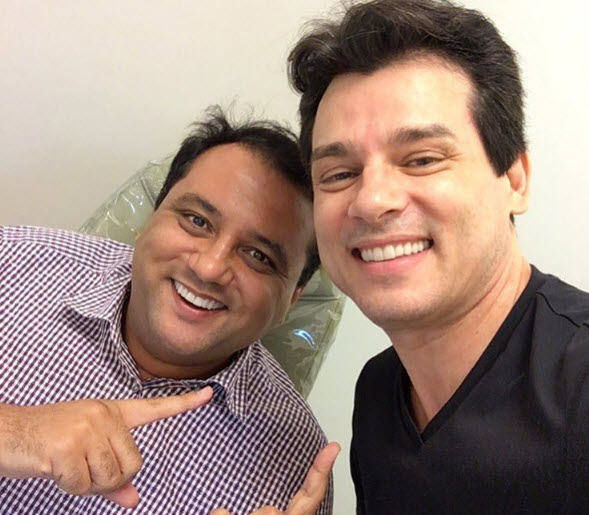 Geraldo Luís se encontra com Celso Portiolli
