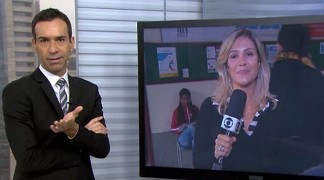 Cesar Tralli e Flávia Freire
