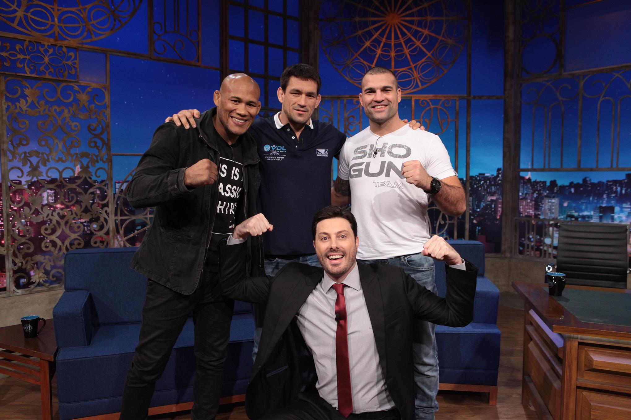 Jacaré, Demian Maia e Maurício Shogun no The Noite
