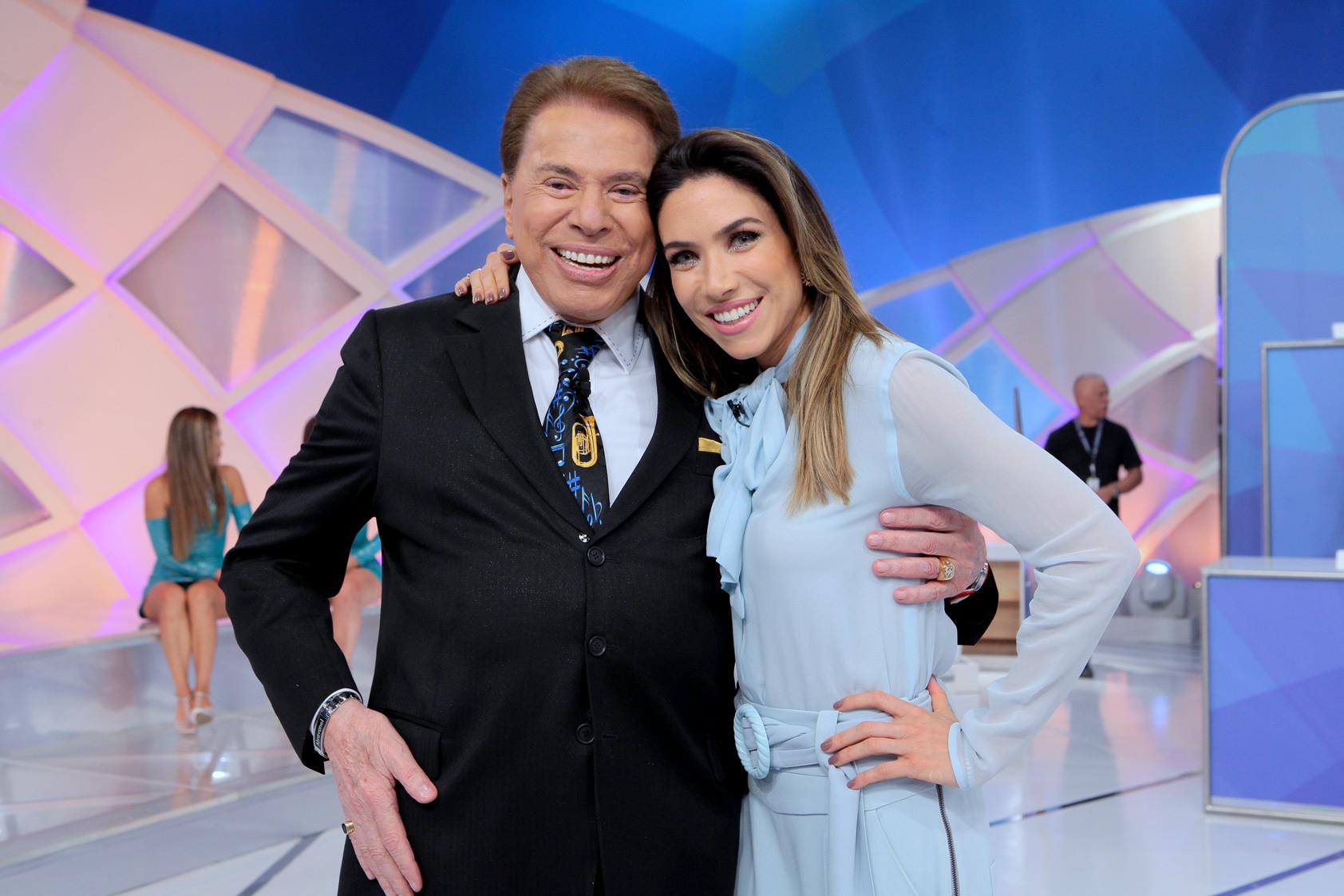 Silvio Santos e Patrícia Abravanel