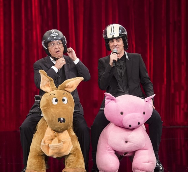 Marcelo Adnet e Galvão Bueno