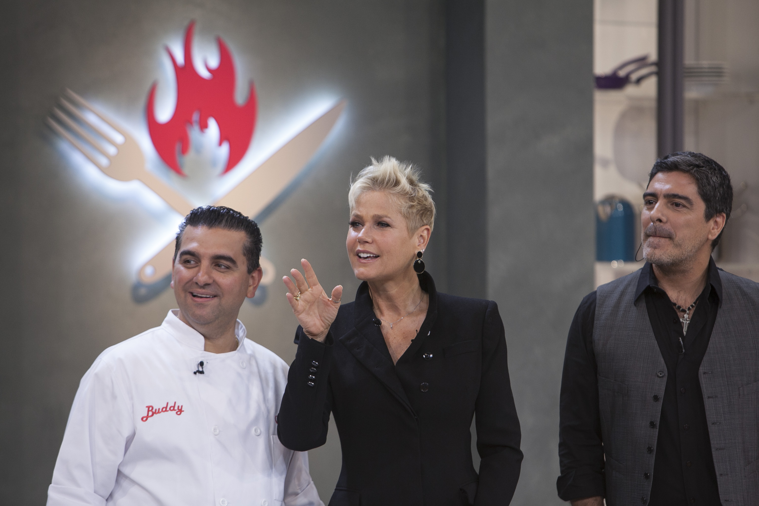 Xuxa e Junno no Batalha dos Cozinheiros