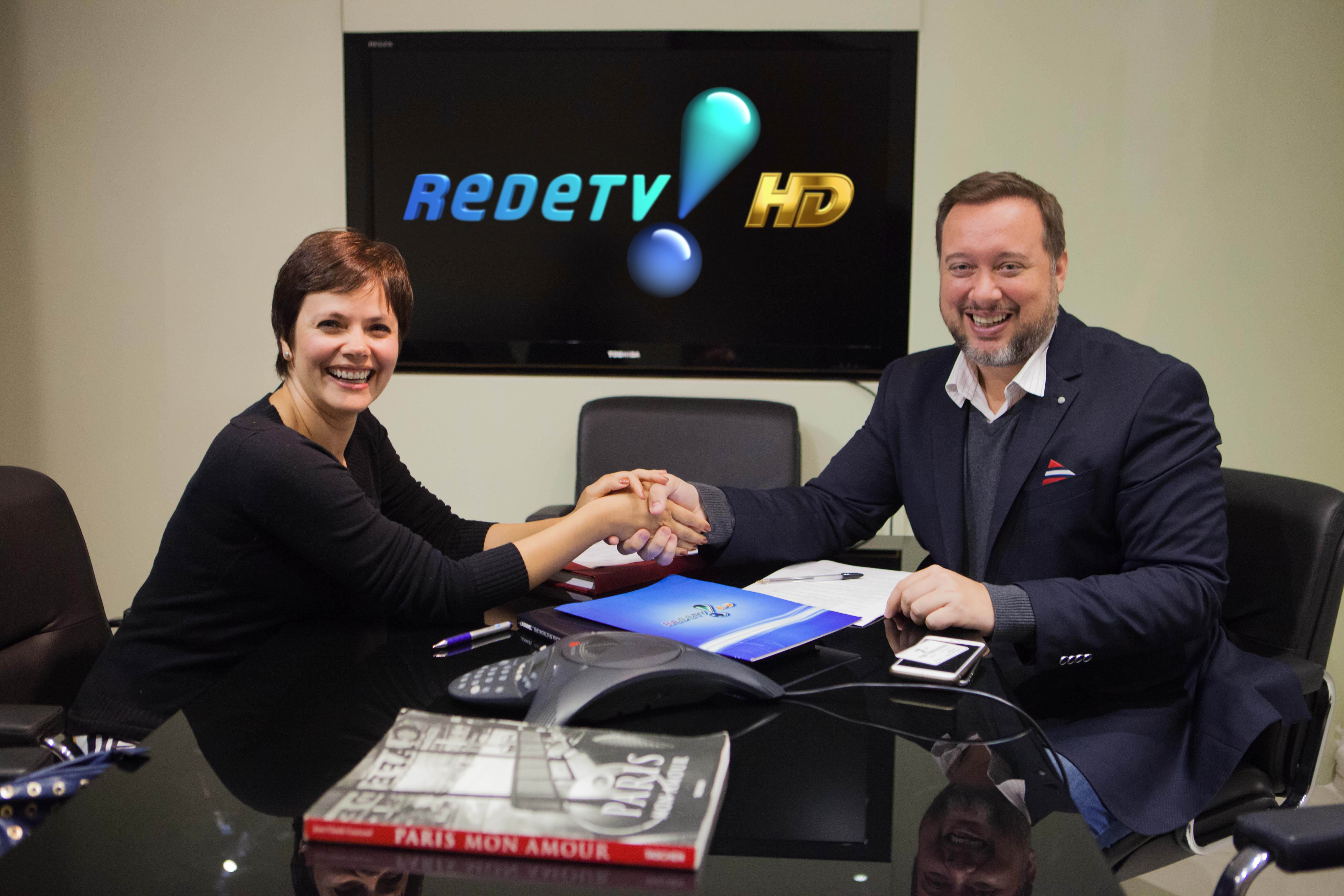 Ana Paula Couto e Franz Vacek, Superintendente de Jornalismo e Esportes da RedeTV!
