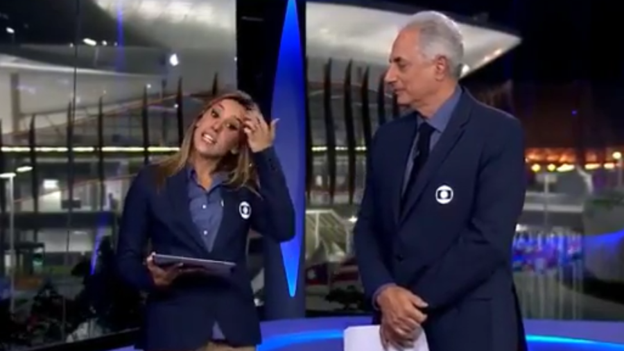 Cris Dias e William Waack