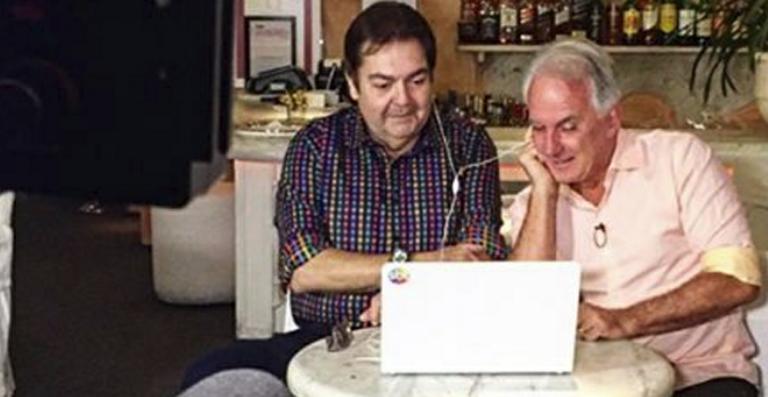 Faustão e Otávio Mesquita