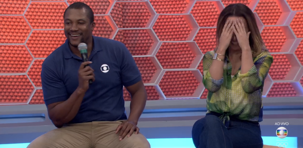 Suzana Pires ficou constrangida com cantada do comentarista