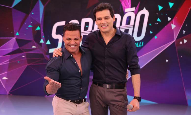 Eduardo Costa e Celso Portiolli no Sabadão