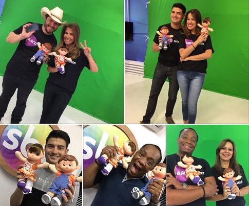 SBT Interior Apresentadores se divertem em tarde de gravação para o Teleton 2016