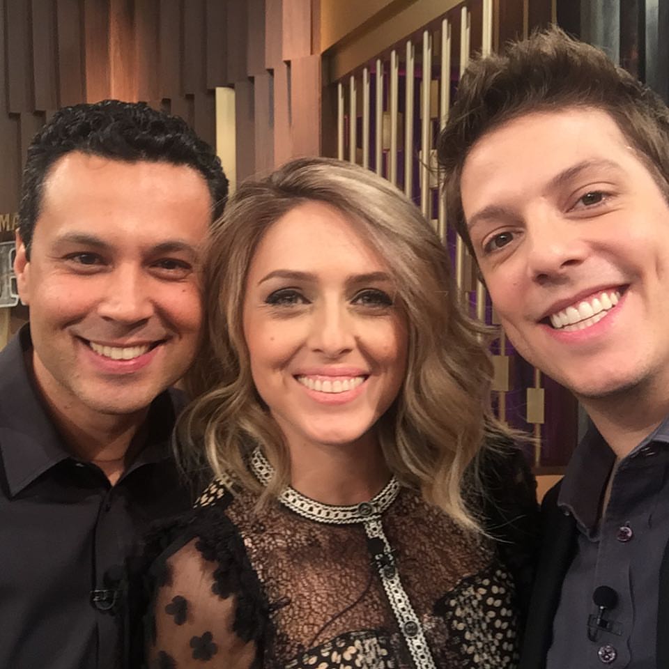 Renato e Crsitiane Cardoso no Programa do Porchat