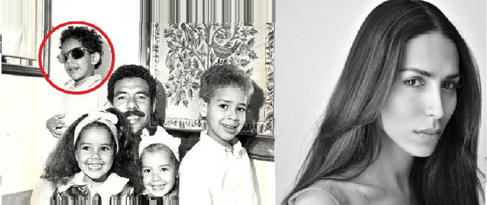 Lea T antes e depois da mudança de sexo (Reprodução)
