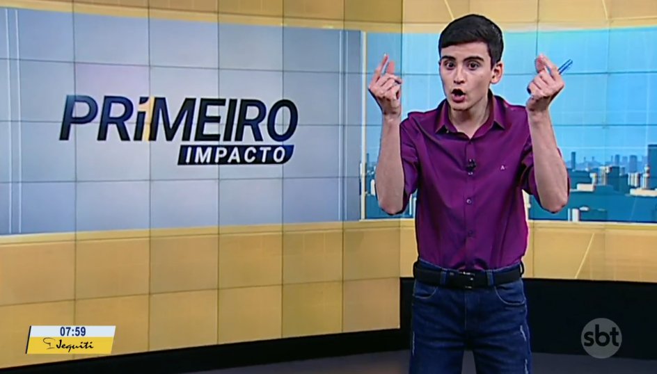 Eduardo Camargo foi ignorado por colegas do SBT (Reprodução/SBT)