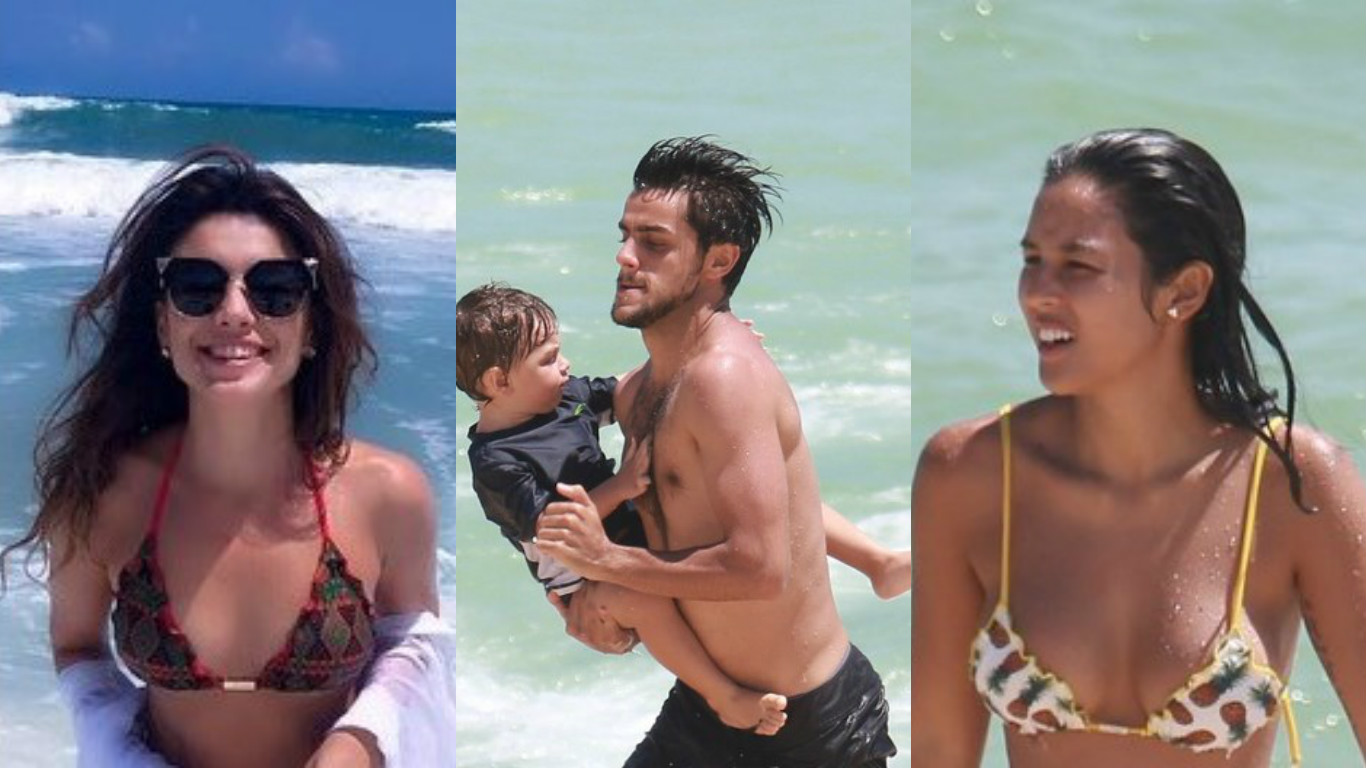 Famosos curtem o verão na praia