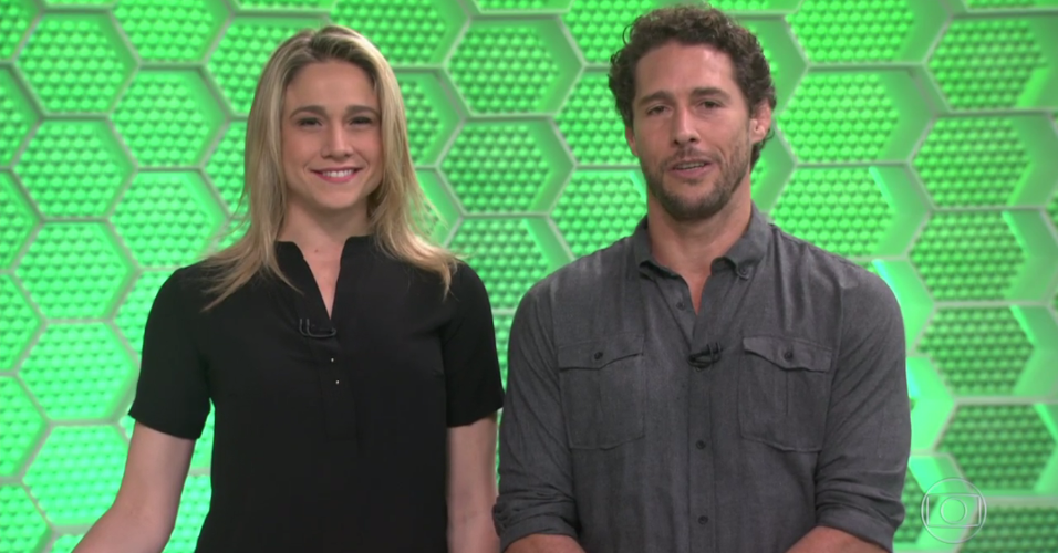 Fernanda Gentil e Flavio Canto se emocionaram com homenagens a Guilherme Marques (Divulgação/Globo)