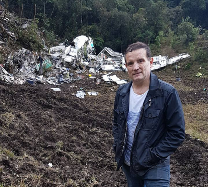 Roberto Cabrini foi até o local da tragédia (Divulgação)