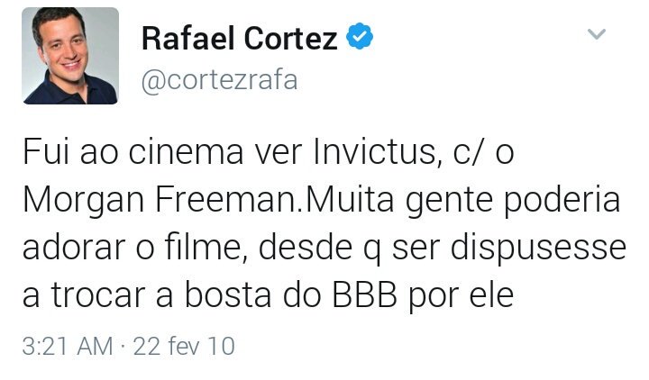 Postagem antiga de Rafael Cortez viraliza