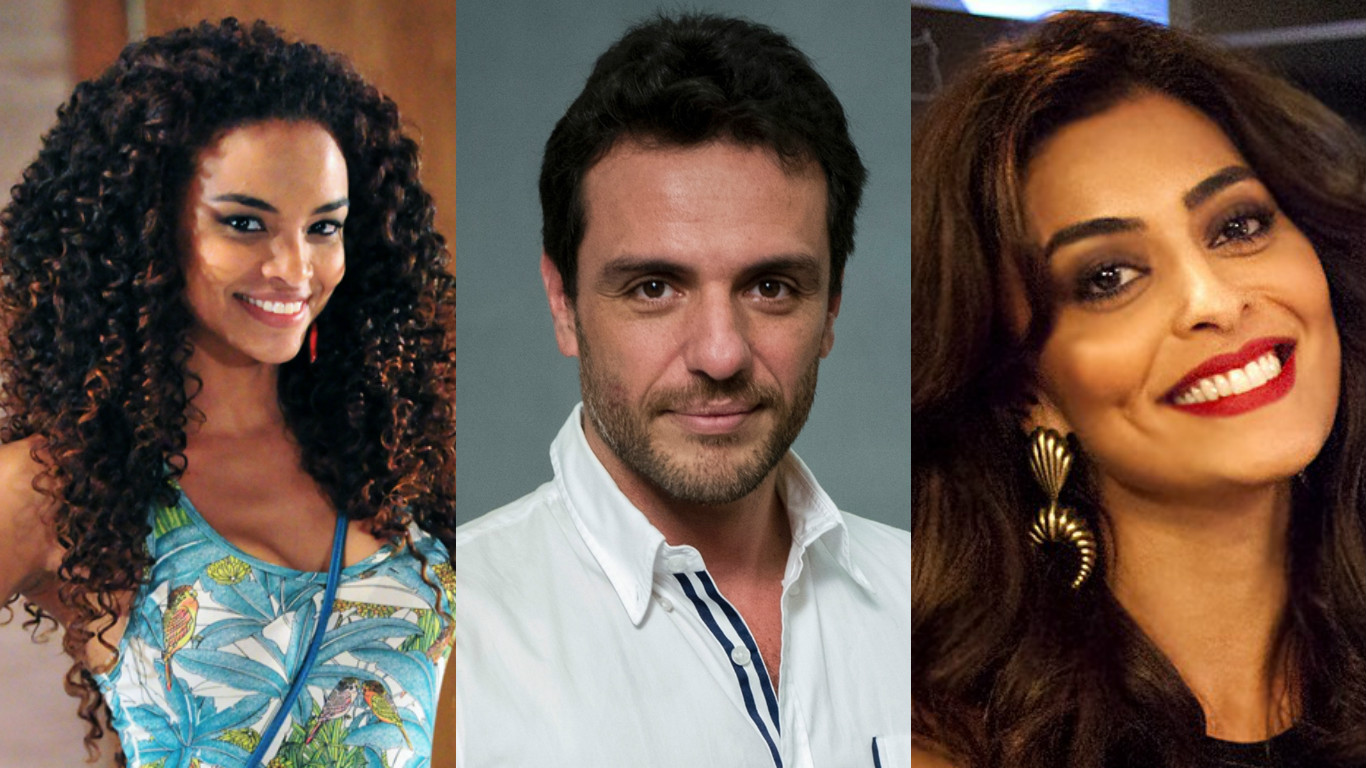 Lucy Ramos, Rodrigo Lombardi e Juliana Paes