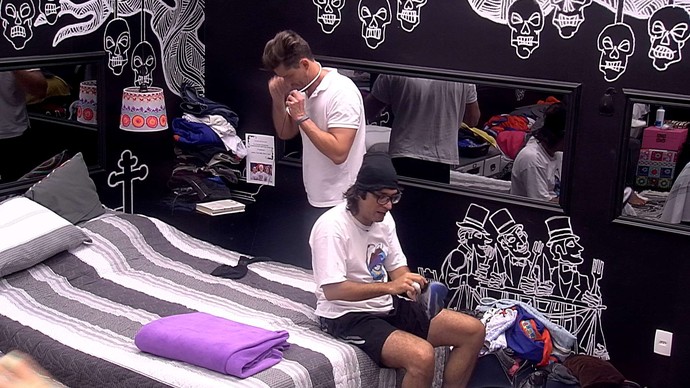 Marcos e Ilmar no BBB 17. (Foto: Divulgação/GShow)