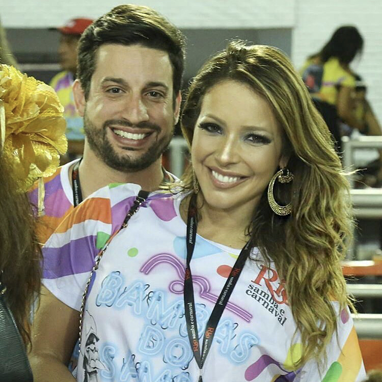 Renata Dominguez e o namorado Marcio Bruzzi (Reprodução/ Instagram)