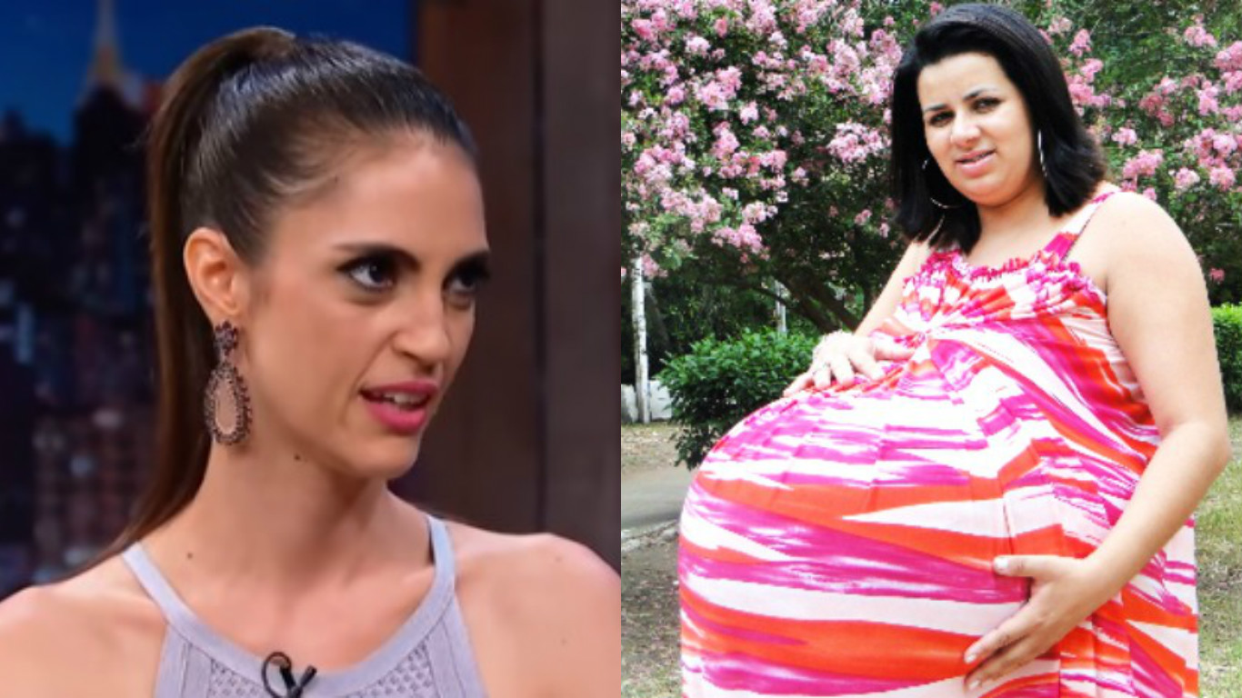 Chris Flores e a grávida de Taubaté