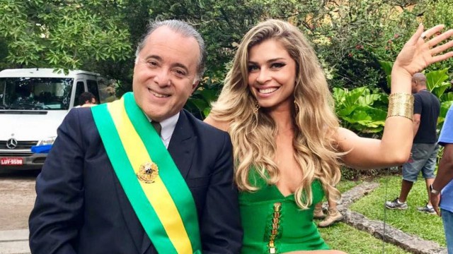 Tony Ramos e Grazi Massafera