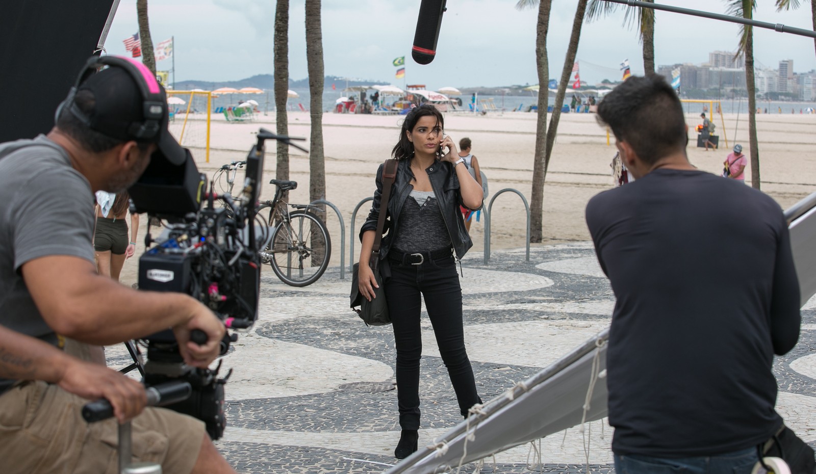 Vanessa Giácomo grava em Copacabana para Pega Ladrão (ábio Rocha/Gshow)