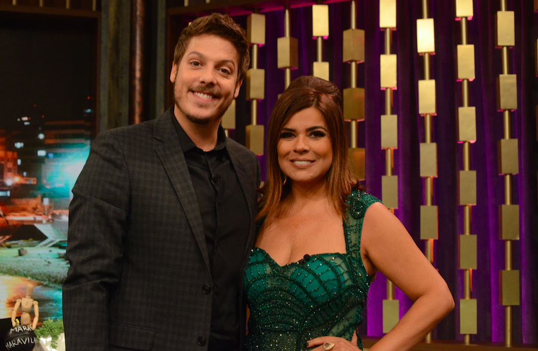 Fábio Porchat e Mara Maravilha no Programa do Porchat