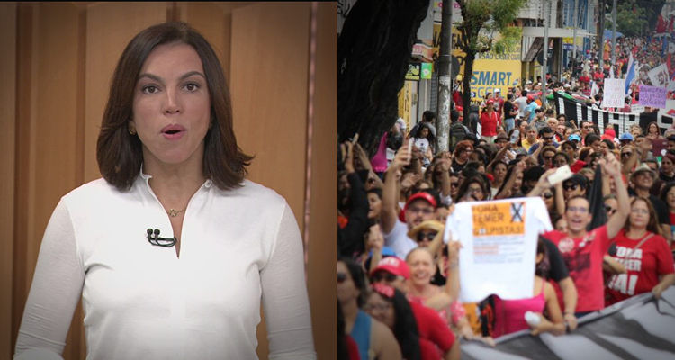 Bom Dia Brasil faz cobertura da Greve Geral (Reprodução/TV Globo/Divulgação)