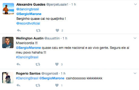 Internautas comentam quase queda de Sergio Marone no Dancing Brasil