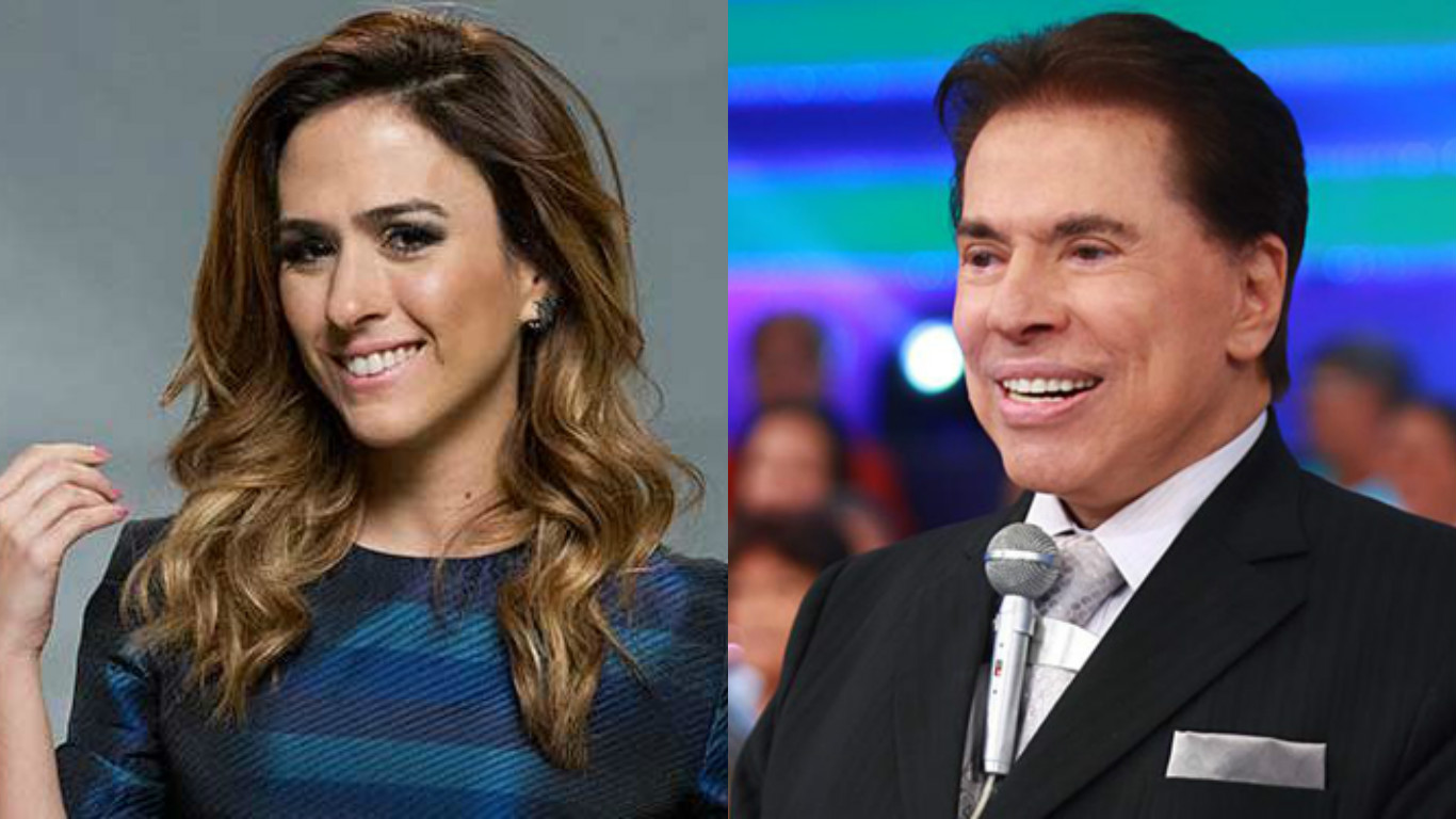 Tatá Werneck e Silvio Santos