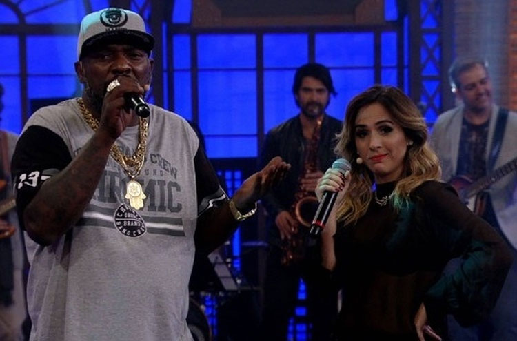 Mr. Catra e Tatá Werneck no Lady Night (Reprodução)