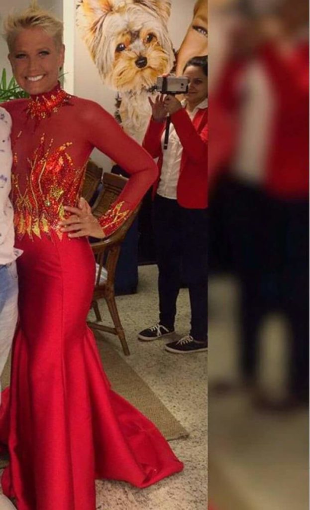 Xuxa Meneghel na primeira gravação do Dancing Brasil (Reprodução)