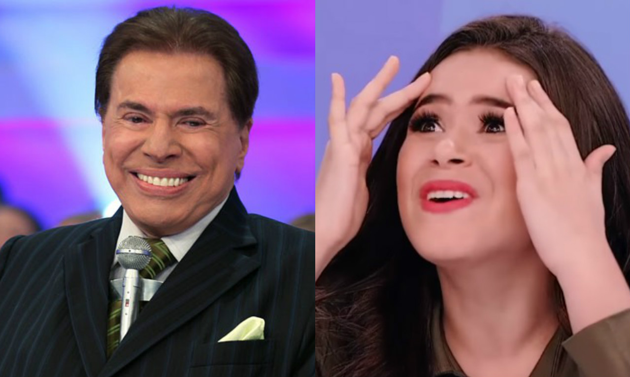 Silvio Santos e Maísa Silva