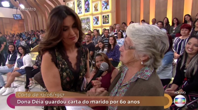 Fátima Bernardes e Dona Déia