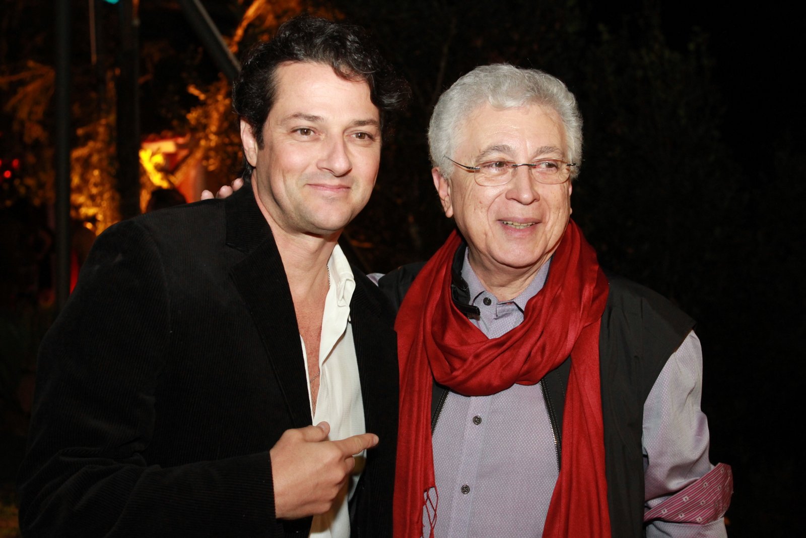 Marcelo Serrado e Aguinaldo Silva