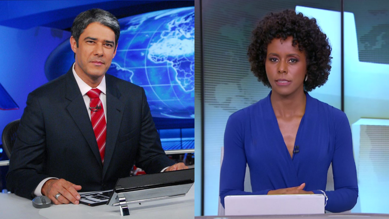 William Bonner e Maria Júlia Coutinho