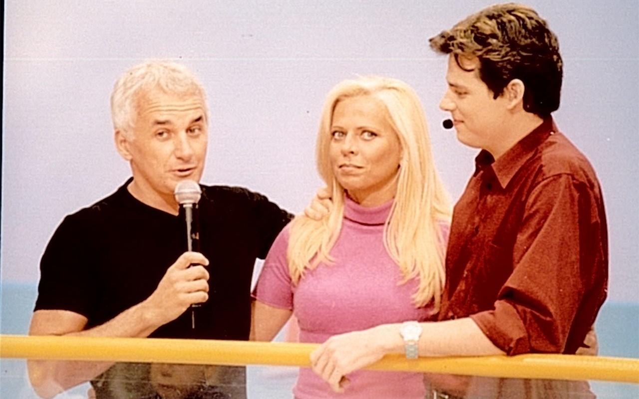 Otávio Mesquita, Christina Rocha e Celso Portiolli no Fantasia