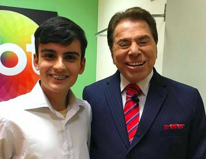 Dudu Camargo e Silvio Santos