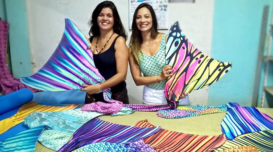 Daniele Maturana e Marcia Romão, donas da empresa Menina Sereia