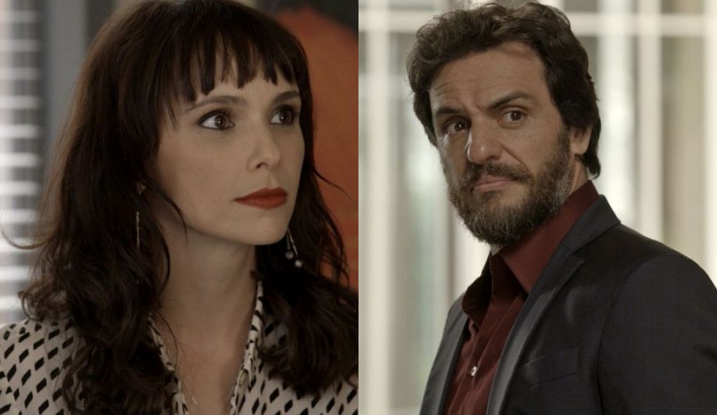 Irene (Débora Falabella) e Caio (Rodrigo Lombardi)