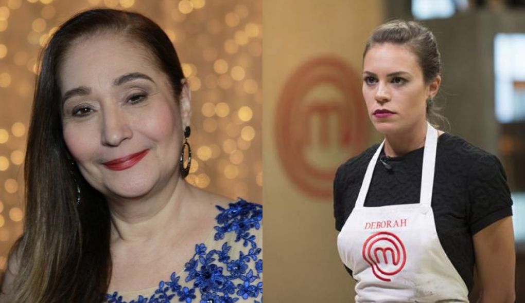 Sonia Abrão e Deborah, competidora do MasterChef