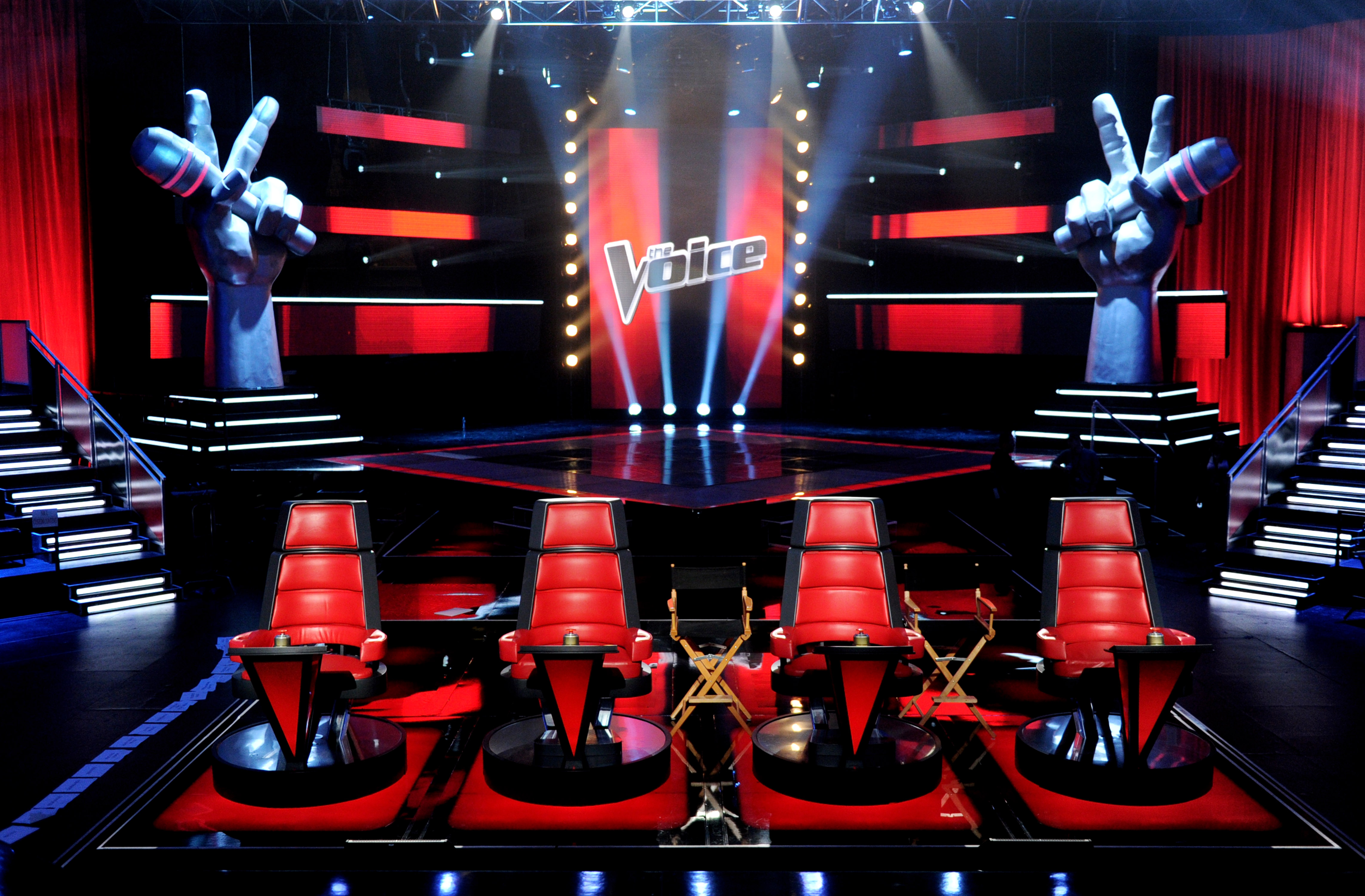 Palco do The Voice americano