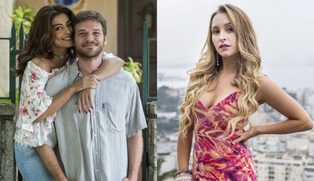 Bibi (Julina Paes), Rubinho (Emílio Dantas) e Carine (Carla Diaz) de A Forca do Querer