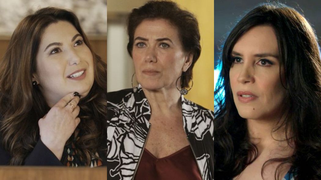 Biga (Mariana Xavier), Silvana (Lília Cabral) e Mira (Maria Clara Spinelli) de A Forca do Querer