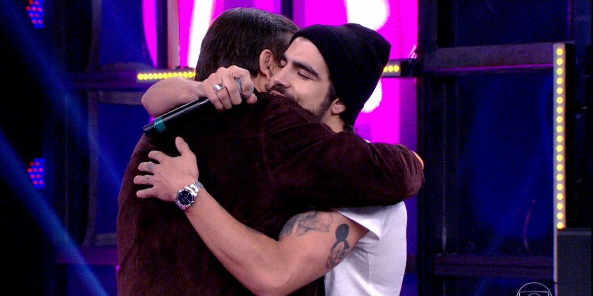 Caio Castro e Fausto Silva